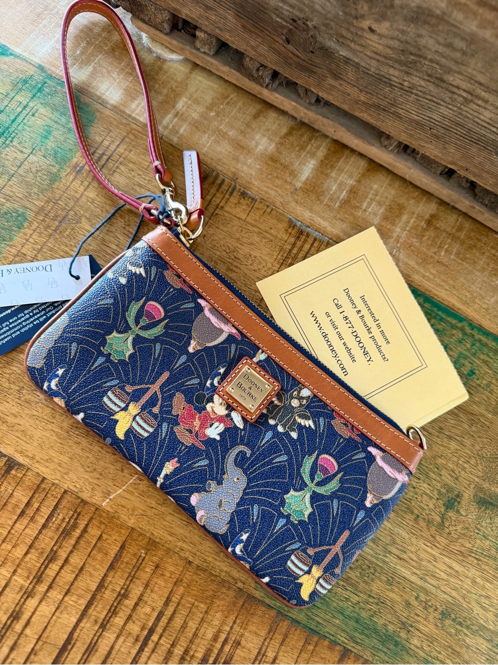 Dooney & Bourke Disney Fantasia 80th Anniversary slim wallet Wristlet NWT